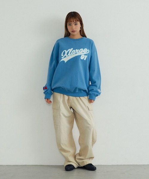 XLARGE(エクストララージ)の「BASEBALL CREWNECK SWEATSHIRT(スウェット・メンズ・ブラック/アッシュ/ライトブルー・M/S/XL/L)」の9枚目の写真