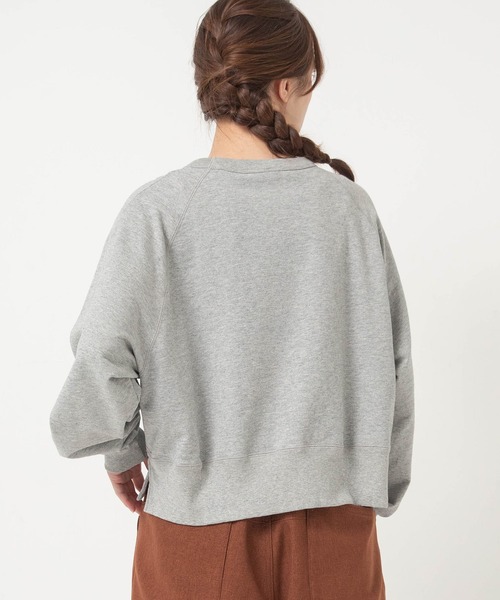 URCH RNA(アーチ アールエヌエー)の「M2695 ショート丈のドルマンプルオーバー(Tシャツ/カットソー・レディース・レッド/杢グレー/ブラック・FREE)」の5枚目の写真