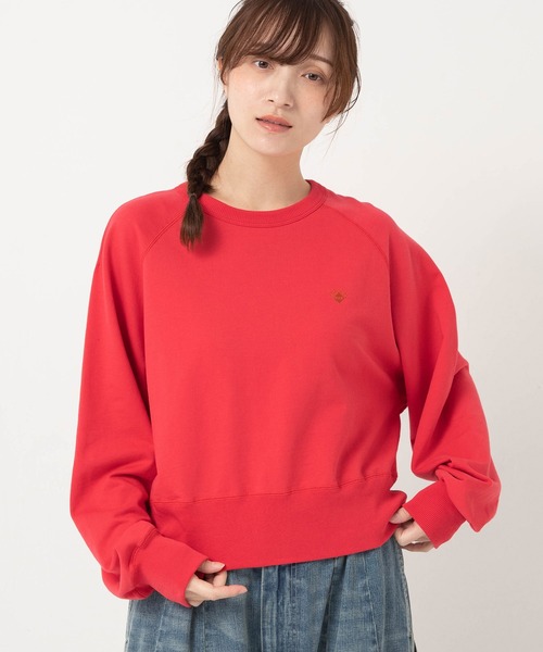 URCH RNA(アーチ アールエヌエー)の「M2695 ショート丈のドルマンプルオーバー(Tシャツ/カットソー・レディース・レッド/杢グレー/ブラック・FREE)」の6枚目の写真
