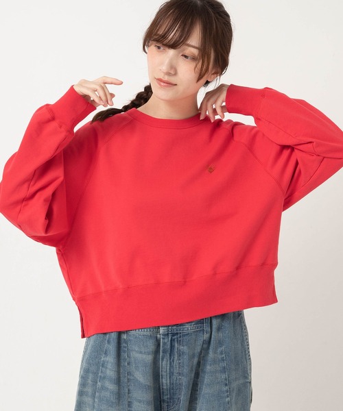 URCH RNA(アーチ アールエヌエー)の「M2695 ショート丈のドルマンプルオーバー(Tシャツ/カットソー・レディース・レッド/杢グレー/ブラック・FREE)」の7枚目の写真