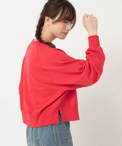 URCH RNA(アーチ アールエヌエー)の「M2695 ショート丈のドルマンプルオーバー(Tシャツ/カットソー・レディース・レッド/杢グレー/ブラック・FREE)」の8枚目の写真