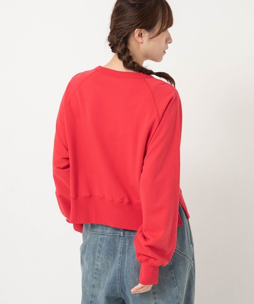 URCH RNA(アーチ アールエヌエー)の「M2695 ショート丈のドルマンプルオーバー(Tシャツ/カットソー・レディース・レッド/杢グレー/ブラック・FREE)」の9枚目の写真