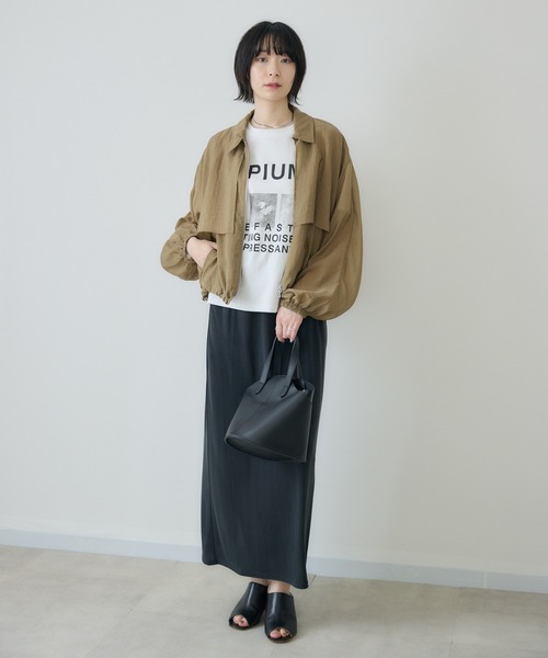 Paradise Picnic（パラダイスピクニック）の「cloche  ガンパッチシアードロストジャケット（ブルゾン・レディース・キャメル/ブラック・FREE）」の22枚目の写真