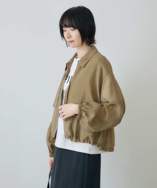 Paradise Picnic（パラダイスピクニック）の「cloche  ガンパッチシアードロストジャケット（ブルゾン・レディース・キャメル/ブラック・FREE）」の20枚目の写真
