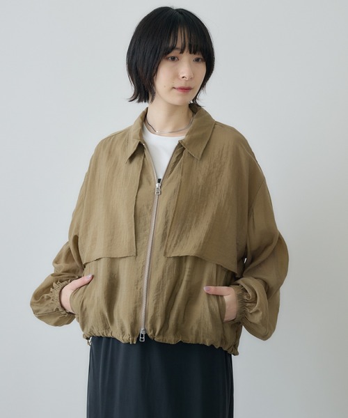 Paradise Picnic（パラダイスピクニック）の「cloche  ガンパッチシアードロストジャケット（ブルゾン・レディース・キャメル/ブラック・FREE）」の15枚目の写真