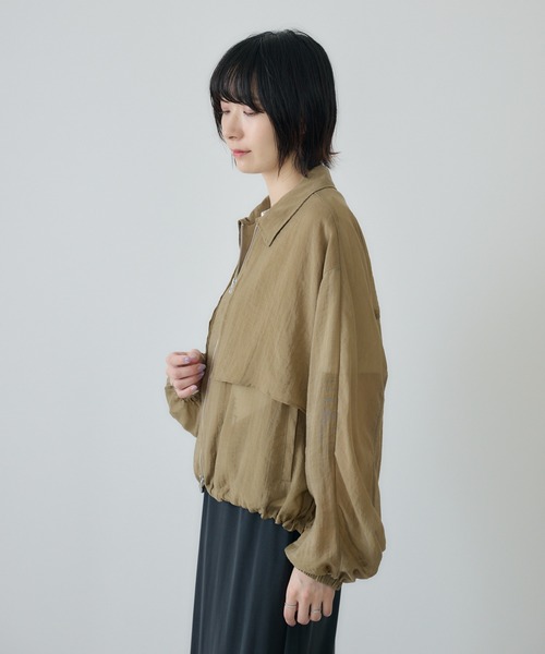 Paradise Picnic（パラダイスピクニック）の「cloche  ガンパッチシアードロストジャケット（ブルゾン・レディース・キャメル/ブラック・FREE）」の16枚目の写真