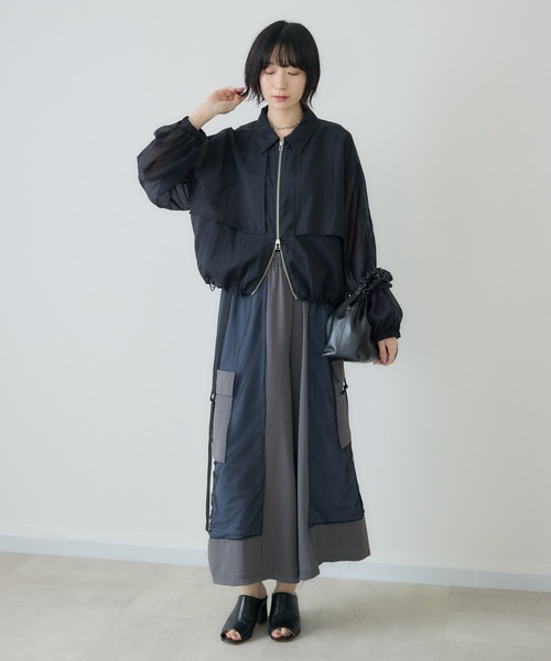 Paradise Picnic（パラダイスピクニック）の「cloche  ガンパッチシアードロストジャケット（ブルゾン・レディース・キャメル/ブラック・FREE）」の11枚目の写真