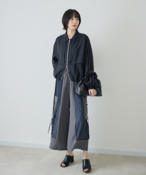 Paradise Picnic（パラダイスピクニック）の「cloche  ガンパッチシアードロストジャケット（ブルゾン・レディース・キャメル/ブラック・FREE）」の12枚目の写真