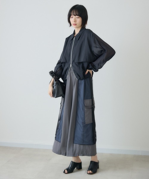 Paradise Picnic（パラダイスピクニック）の「cloche  ガンパッチシアードロストジャケット（ブルゾン・レディース・キャメル/ブラック・FREE）」の14枚目の写真