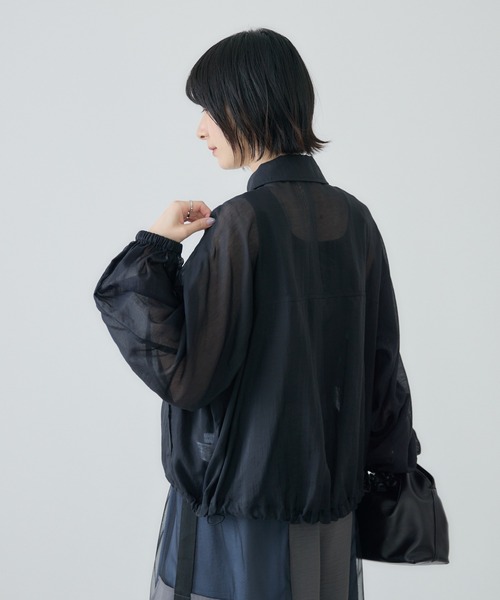 Paradise Picnic（パラダイスピクニック）の「cloche  ガンパッチシアードロストジャケット（ブルゾン・レディース・キャメル/ブラック・FREE）」の8枚目の写真