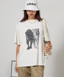 REMI RELIEF | REMI RELIEF/レミレリーフ SP加工NEW Fit-T(Leopard) レオパード クルーネック ヴィンテージライク コットンTシャツ メンズ 2026年夏 夏服(Tシャツ/カットソー)