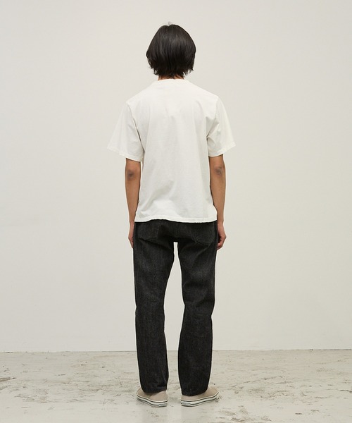 REMI RELIEF(レミレリーフ)の「REMI RELIEF/レミレリーフ SP加工NEW Fit-T(Leopard) レオパード クルーネック ヴィンテージライク コットンTシャツ メンズ 2026年夏 夏服(Tシャツ/カットソー・メンズ・ホワイト/ブラック/オリーブ・M/L)」の7枚目の写真