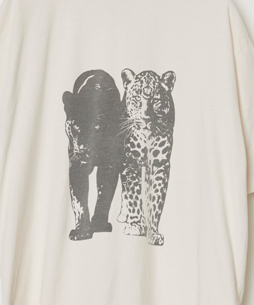 REMI RELIEF(レミレリーフ)の「REMI RELIEF/レミレリーフ SP加工NEW Fit-T(Leopard) レオパード クルーネック ヴィンテージライク コットンTシャツ メンズ 2026年夏 夏服(Tシャツ/カットソー・メンズ・ホワイト/ブラック/オリーブ・M/L)」の20枚目の写真