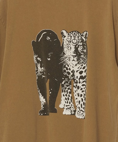 REMI RELIEF(レミレリーフ)の「REMI RELIEF/レミレリーフ SP加工NEW Fit-T(Leopard) レオパード クルーネック ヴィンテージライク コットンTシャツ メンズ 2026年夏 夏服(Tシャツ/カットソー・メンズ・ホワイト/ブラック/オリーブ・M/L)」の22枚目の写真