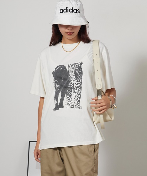 REMI RELIEF(レミレリーフ)の「REMI RELIEF/レミレリーフ SP加工NEW Fit-T(Leopard) レオパード クルーネック ヴィンテージライク コットンTシャツ メンズ 2026年夏 夏服(Tシャツ/カットソー・メンズ・ホワイト/ブラック/オリーブ・M/L)」の9枚目の写真
