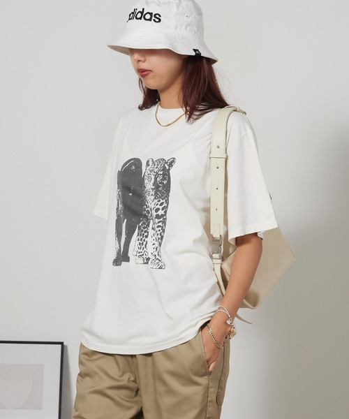 REMI RELIEF(レミレリーフ)の「REMI RELIEF/レミレリーフ SP加工NEW Fit-T(Leopard) レオパード クルーネック ヴィンテージライク コットンTシャツ メンズ 2026年夏 夏服(Tシャツ/カットソー・メンズ・ホワイト/ブラック/オリーブ・M/L)」の11枚目の写真