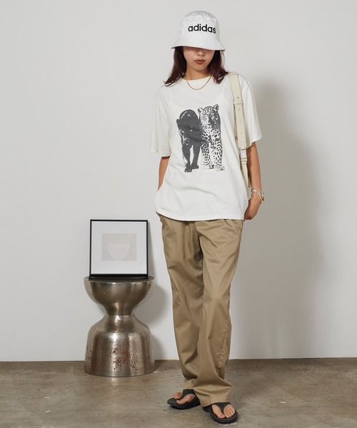 REMI RELIEF(レミレリーフ)の「REMI RELIEF/レミレリーフ SP加工NEW Fit-T(Leopard) レオパード クルーネック ヴィンテージライク コットンTシャツ メンズ 2026年夏 夏服(Tシャツ/カットソー・メンズ・ホワイト/ブラック/オリーブ・M/L)」の15枚目の写真
