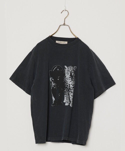 REMI RELIEF(レミレリーフ)の「REMI RELIEF/レミレリーフ SP加工NEW Fit-T(Leopard) レオパード クルーネック ヴィンテージライク コットンTシャツ メンズ 2026年夏 夏服(Tシャツ/カットソー・メンズ・ホワイト/ブラック/オリーブ・M/L)」の16枚目の写真