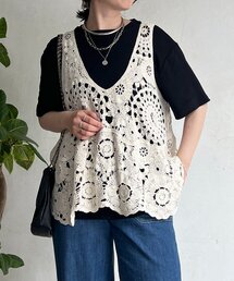 un dix cors | クロシェ×TEEセット(Tシャツ/カットソー)