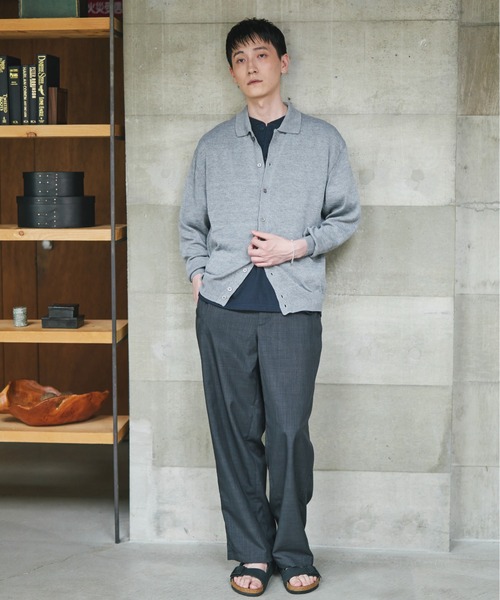 URBAN RESEARCH DOORS（アーバンリサーチドアーズ）の「『URTECH』Aircare ロングスリーブシャツカーディガン（カーディガン/ボレロ・メンズ・ブラウン/ブラック/グレー・X-LARGE/MEDIUM/LARGE）」の12枚目の写真