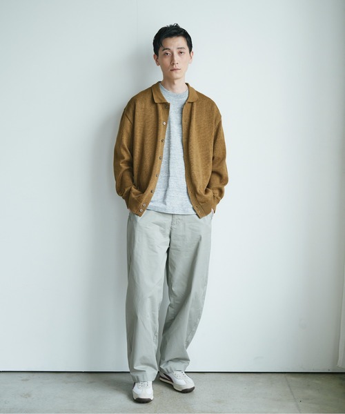 URBAN RESEARCH DOORS（アーバンリサーチドアーズ）の「『URTECH』Aircare ロングスリーブシャツカーディガン（カーディガン/ボレロ・メンズ・ブラウン/ブラック/グレー・X-LARGE/MEDIUM/LARGE）」の21枚目の写真