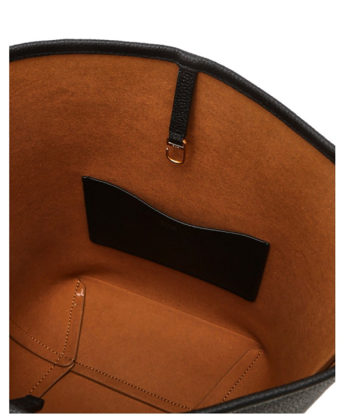 athe（アテ）の「[PANIER] ブラックレザーパニエバケットバッグ L AABA6F200BK（ショルダーバッグ・レディース・ブラック・FREE）」の10枚目の写真