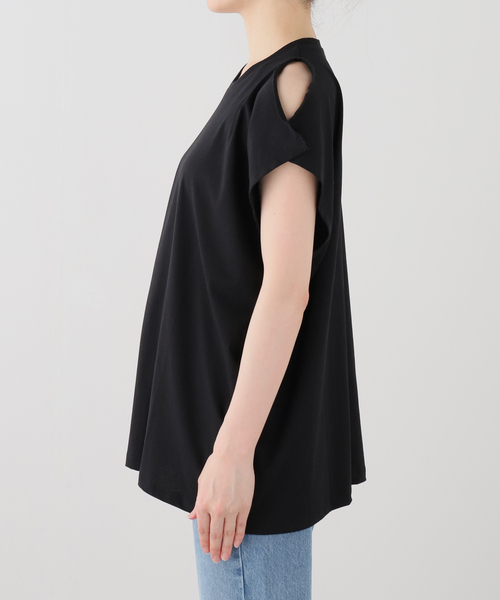 BASERANGE(ベースレンジ)の「【BASERANGE/ベースレンジ】PIN TANK(Tシャツ/カットソー・レディース・ブラック・SMALL)」の8枚目の写真