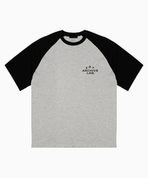 MOON FAIRY（ムーンフェアリー）の「FRT ヘビーウェイトレグラン半袖Tシャツ[メランジグレー]（Tシャツ/カットソー）」