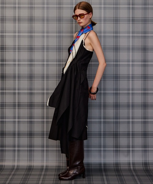MAISON SPECIAL(メゾンスペシャル)の「Draped Chino Bustier/ドレープドチノビスチェ(その他トップス・レディース・ブラック/ベージュ・FREE)」の5枚目の写真