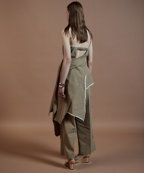 MAISON SPECIAL(メゾンスペシャル)の「Draped Chino Bustier/ドレープドチノビスチェ(その他トップス・レディース・ブラック/ベージュ・FREE)」の11枚目の写真