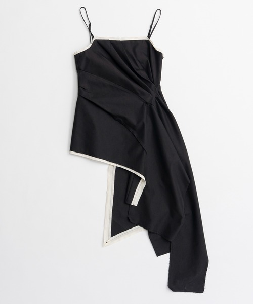 MAISON SPECIAL(メゾンスペシャル)の「Draped Chino Bustier/ドレープドチノビスチェ(その他トップス・レディース・ブラック/ベージュ・FREE)」の15枚目の写真