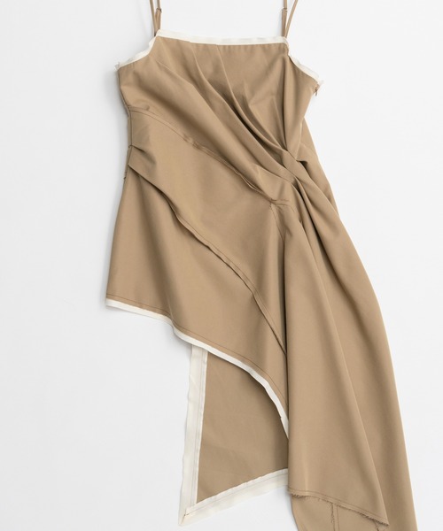 MAISON SPECIAL(メゾンスペシャル)の「Draped Chino Bustier/ドレープドチノビスチェ(その他トップス・レディース・ブラック/ベージュ・FREE)」の17枚目の写真