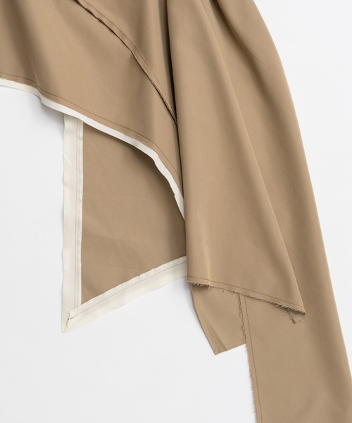 MAISON SPECIAL(メゾンスペシャル)の「Draped Chino Bustier/ドレープドチノビスチェ(その他トップス・レディース・ブラック/ベージュ・FREE)」の19枚目の写真