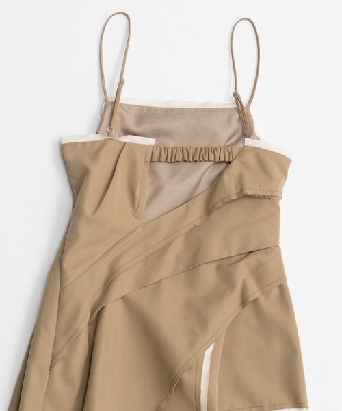 MAISON SPECIAL(メゾンスペシャル)の「Draped Chino Bustier/ドレープドチノビスチェ(その他トップス・レディース・ブラック/ベージュ・FREE)」の22枚目の写真