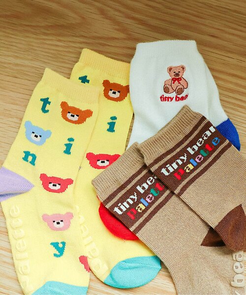 apres les cours(アプレレクール)の「tiny bear Palette バラエティソックス3足セット(ソックス/靴下・キッズ・その他11・18/15 /12)」の9枚目の写真
