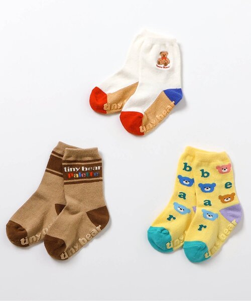 apres les cours(アプレレクール)の「tiny bear Palette バラエティソックス3足セット(ソックス/靴下・キッズ・その他11・18/15 /12)」の11枚目の写真