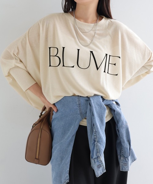 andme(アンドミー)の「ロゴプリント長袖シアーポンチョトップス(Tシャツ/カットソー・レディース・ブラック/ブラウン/キナリ・M)」の20枚目の写真