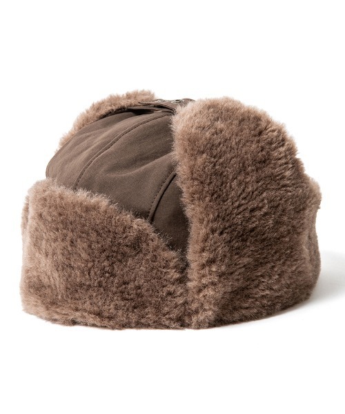 430(フォーサーティ)の「mko13782-SMFR FLIGHT CAP フライトキャップ(26-162)(キャップ・メンズ・カーキ/ブラック/ブラウン・FREE)」の6枚目の写真