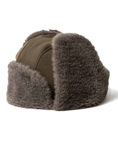 430(フォーサーティ)の「mko13782-SMFR FLIGHT CAP フライトキャップ(26-162)(キャップ・メンズ・カーキ/ブラック/ブラウン・FREE)」の8枚目の写真