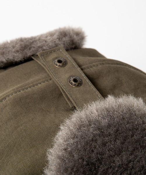 430(フォーサーティ)の「mko13782-SMFR FLIGHT CAP フライトキャップ(26-162)(キャップ・メンズ・カーキ/ブラック/ブラウン・FREE)」の11枚目の写真