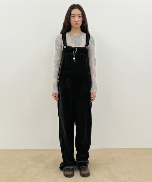 SINOON(シヌーン)の「Rose Artwork Long Sleeve Knit (Grey)(Tシャツ/カットソー・レディース・グレー・FREE)」の3枚目の写真
