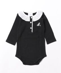 agnes b. | ベビー "b." ロゴ コットン 長袖 コンビネゾン(ロンパース)
