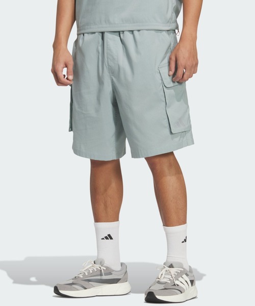 adidas(アディダス)の「シティテック ルーズフィット ドットエア ブリーザブル ウーブン カーゴショーツ / ハーフパンツ / アディダス adidas(その他パンツ・メンズ・グリーン・LARGE/MEDIUM/SMALL)」の1枚目の写真
