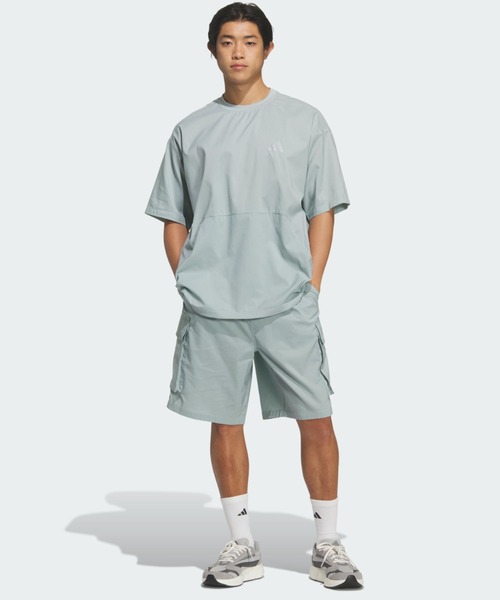adidas(アディダス)の「シティテック ルーズフィット ドットエア ブリーザブル ウーブン カーゴショーツ / ハーフパンツ / アディダス adidas(その他パンツ・メンズ・グリーン・LARGE/MEDIUM/SMALL)」の4枚目の写真