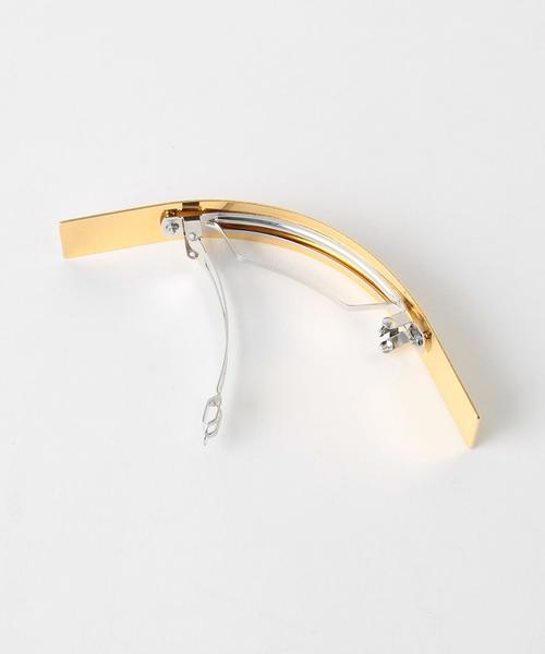 BEAUTY&YOUTH UNITED ARROWS(ビューティーアンドユースユナイテッドアローズ)の「BY HAIR DESIGNACCESS sylvain le hen 077 バレッタ◆(バレッタ/ヘアクリップ・レディース・ゴールド/シルバー・FREE)」の5枚目の写真