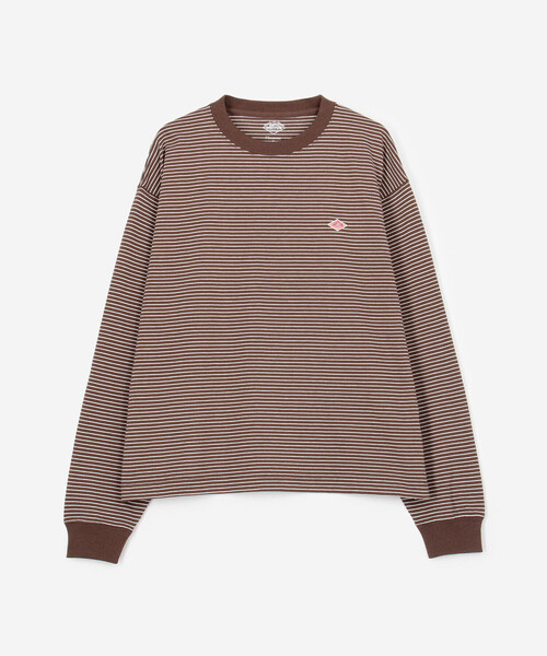DANTON(ダントン)の「DANTON | クルーネック 長袖ボーダーTシャツ WOMEN(Tシャツ/カットソー・レディース・ブラウン系その他2/ブラウン系その他・S/M)」の3枚目の写真