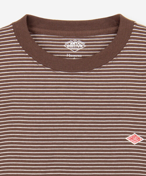 DANTON(ダントン)の「DANTON | クルーネック 長袖ボーダーTシャツ WOMEN(Tシャツ/カットソー・レディース・ブラウン系その他2/ブラウン系その他・S/M)」の5枚目の写真
