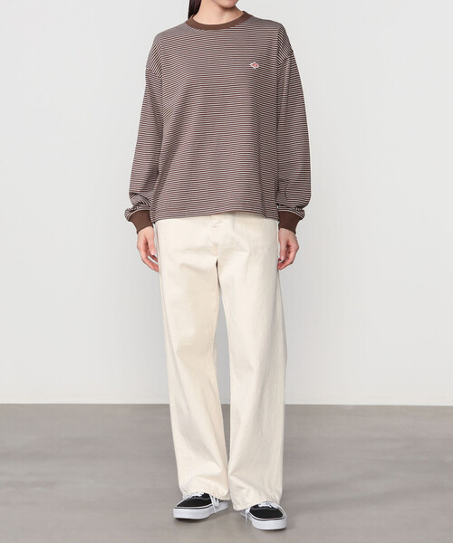DANTON(ダントン)の「DANTON | クルーネック 長袖ボーダーTシャツ WOMEN(Tシャツ/カットソー・レディース・ブラウン系その他2/ブラウン系その他・S/M)」の12枚目の写真