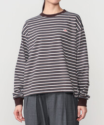 DANTON | クルーネック 長袖ボーダーTシャツ WOMEN