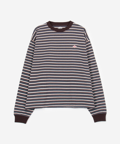 DANTON(ダントン)の「DANTON | クルーネック 長袖ボーダーTシャツ WOMEN(Tシャツ/カットソー・レディース・ブラウン系その他2/ブラウン系その他・S/M)」の13枚目の写真